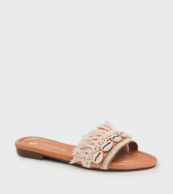 Shop Lovekaari Shop Lovekaari - Nude Flat Sandals