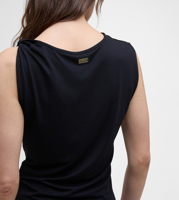 Barbour  - Black Sleeveless Tops