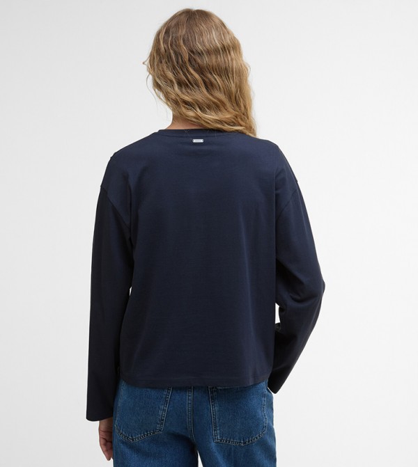 Barbour Barbour - Navy Long Sleeve T-Shirts