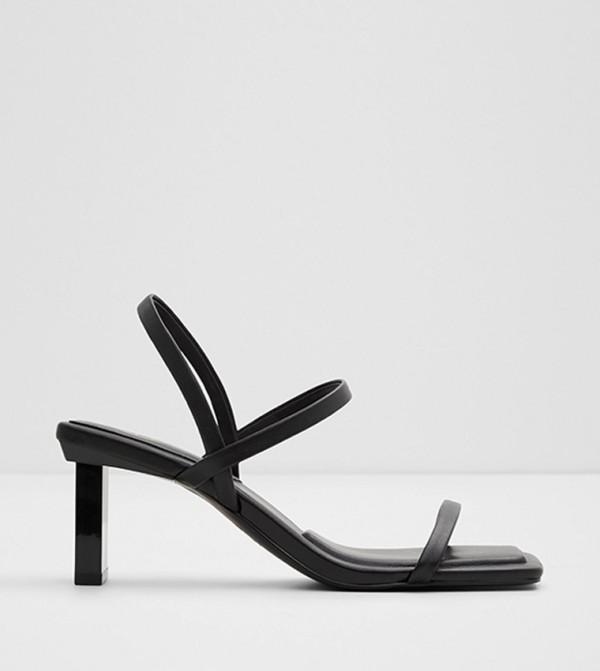 Aldo black strappy heels store