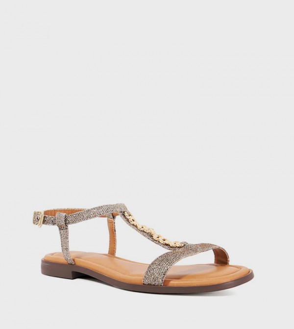 Dune London Dune London - Brown Flat Sandals