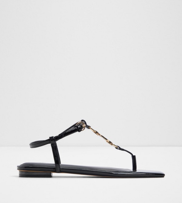 Aldo Aldo - Black Flat Sandals