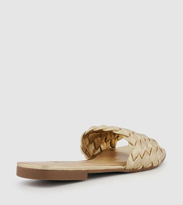 Dune London  Sandals - Gold Flat Sandals