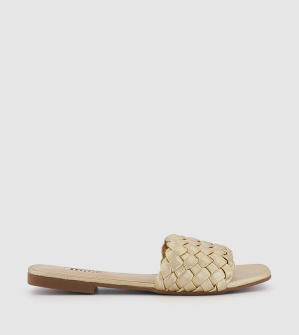 Dune London  Sandals - Gold Flat Sandals