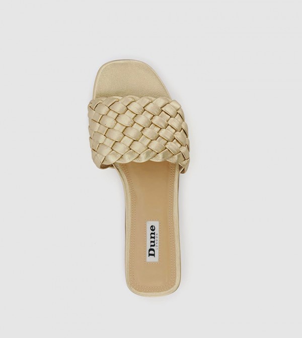 Dune London  Sandals - Gold Flat Sandals