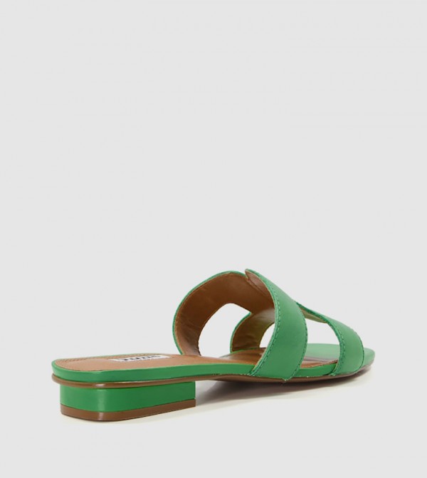 Dune London  Sandals - Green Flat Sandals