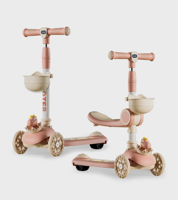 Little Story  - Pink Ride-on, Skates & Carts