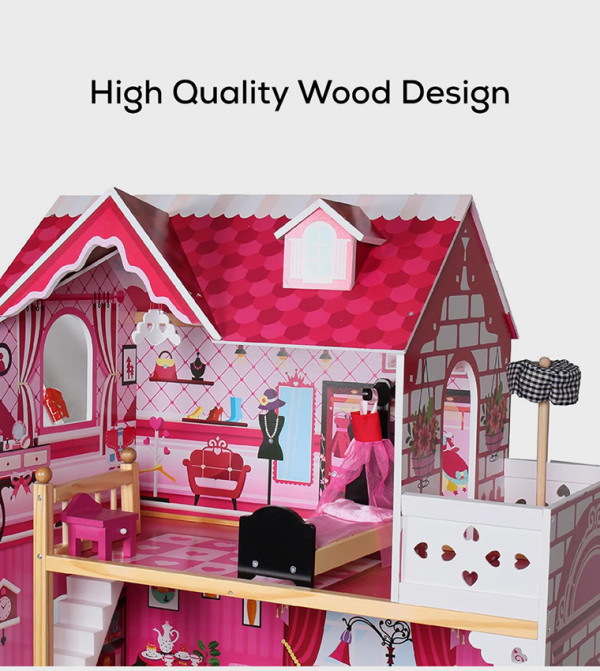 Little Story  TOYS - Pink Baby Doll House