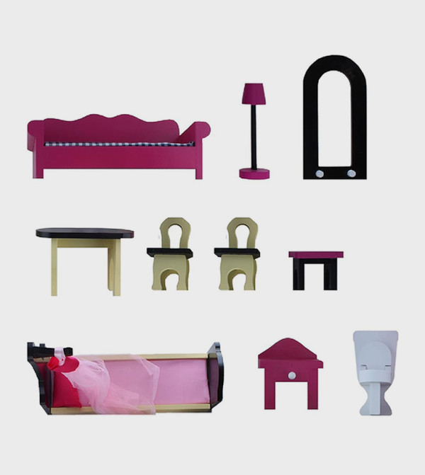 Little Story  TOYS - Pink Baby Doll House