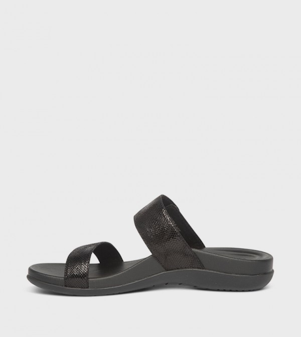 Aetrex  - Black Flat Sandals