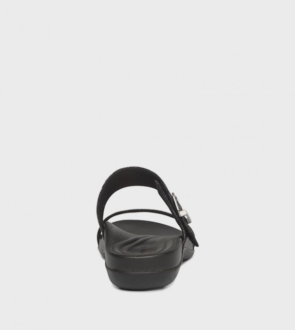 Aetrex  - Black Flat Sandals