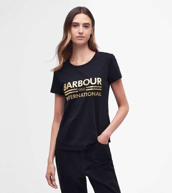 Barbour Barbour - Black Short Sleeve T-Shirts