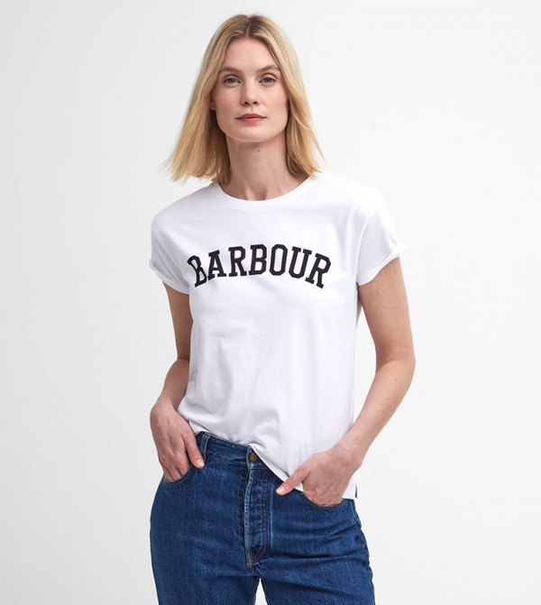 Barbour  - White Casual T-Shirts