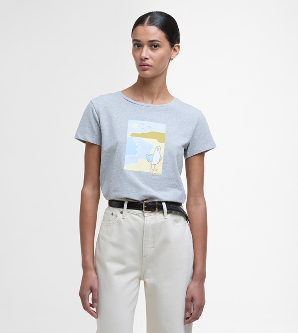 Barbour  - Grey Casual T-Shirts