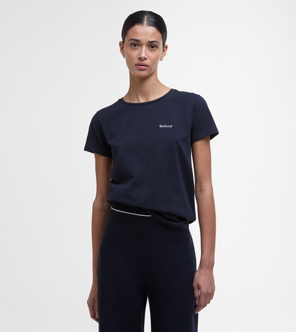 Barbour Barbour - Navy Casual T-Shirts