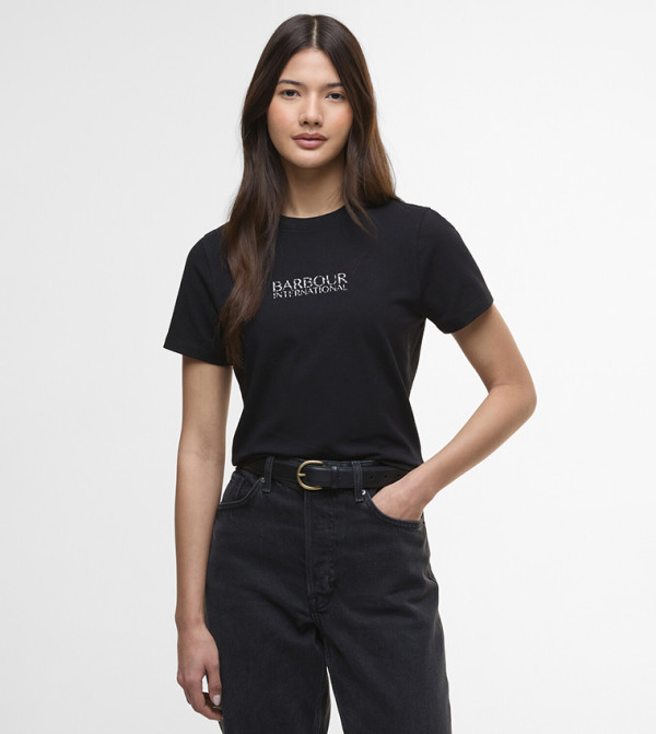 Barbour Barbour - Black Short Sleeve T-Shirts