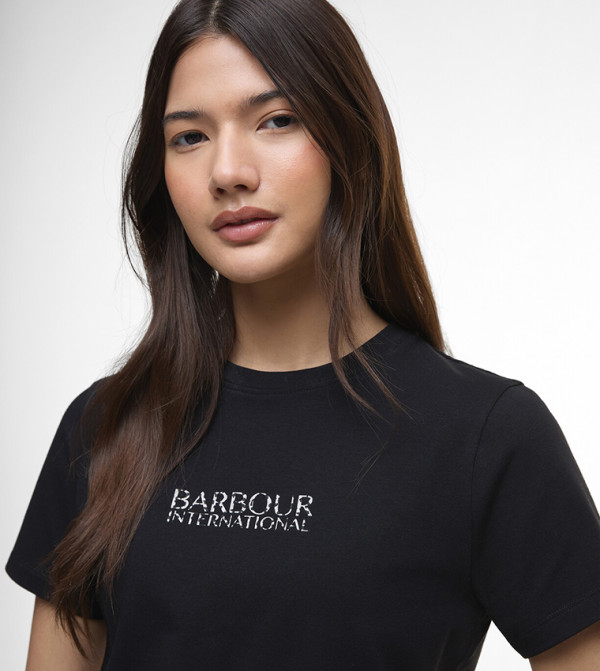 Barbour Barbour - Black Short Sleeve T-Shirts