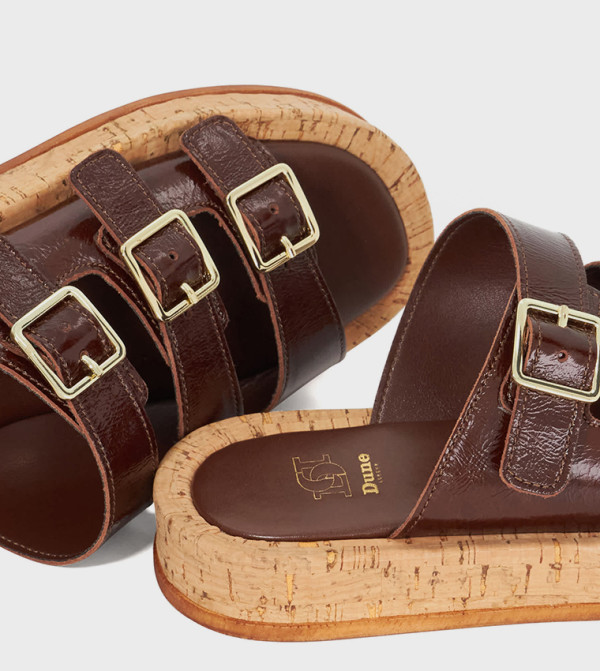 Dune London Dune London - Brown Flat Sandals