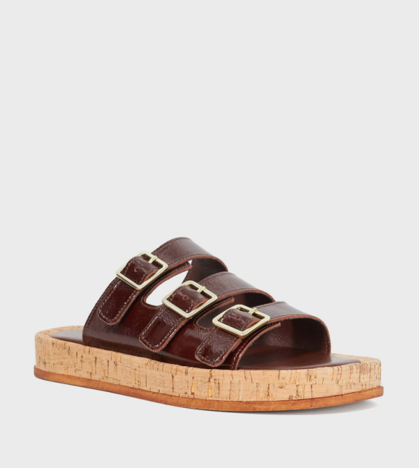 Dune London Dune London - Brown Flat Sandals