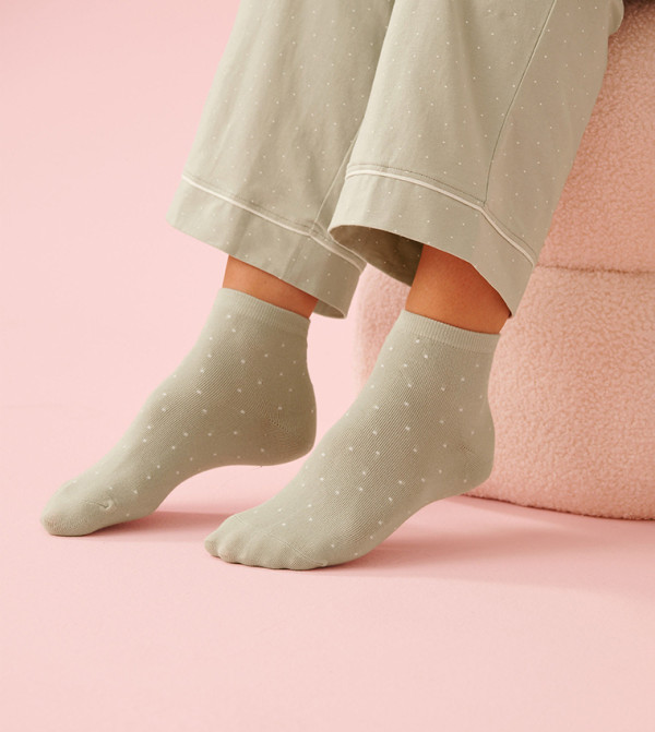 لافي ان روز  جوارب   - أخضر Ankle Length Socks