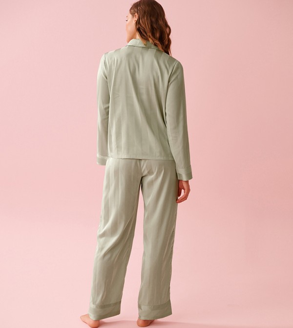 La Vie en Rose  Pyjama Set - Green Pyjama Set