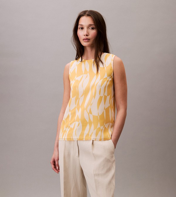 Calvin Klein Clothing - Yellow Sleeveless Tops