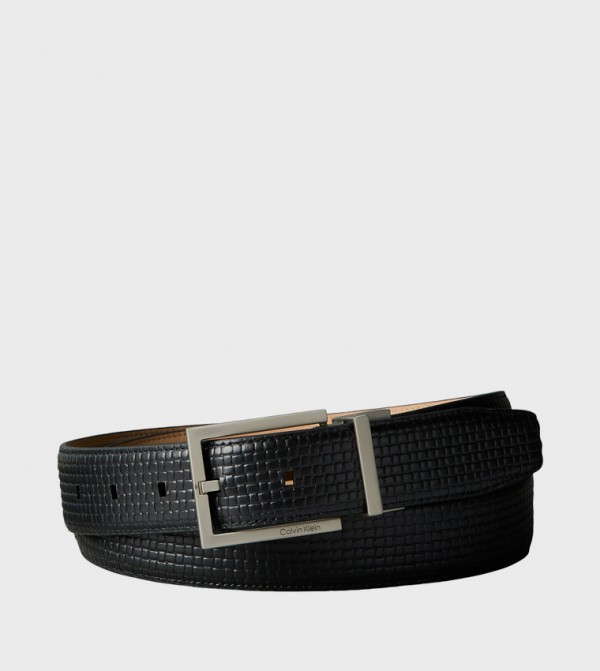 كالفين كلاين  أحزمة جلدية - أسود Leather Belts