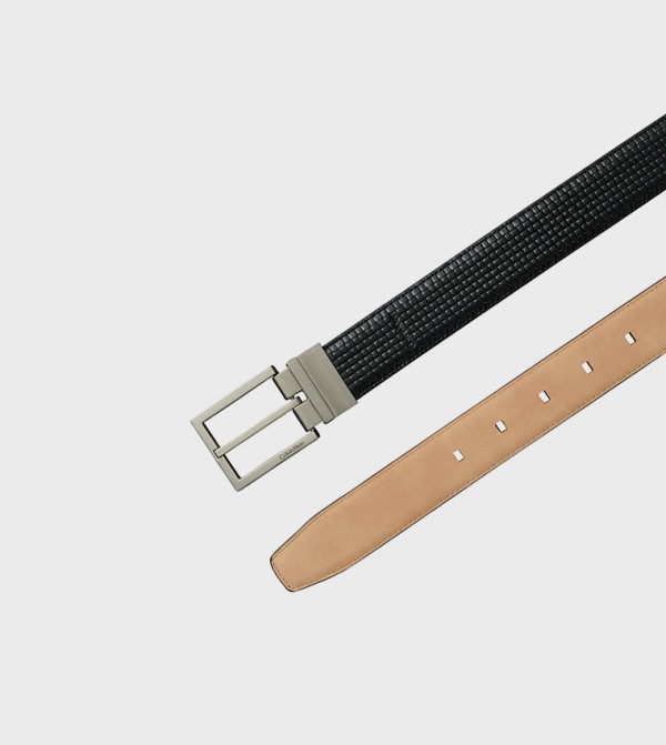 كالفين كلاين  أحزمة جلدية - أسود Leather Belts