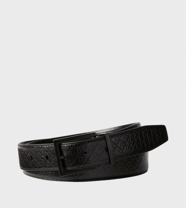 كالفين كلاين  أحزمة جلدية - أسود Leather Belts
