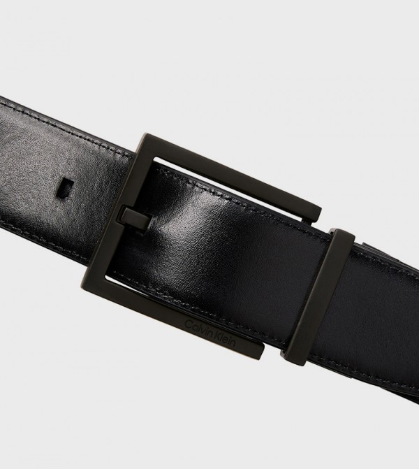 كالفين كلاين  أحزمة جلدية - أسود Leather Belts