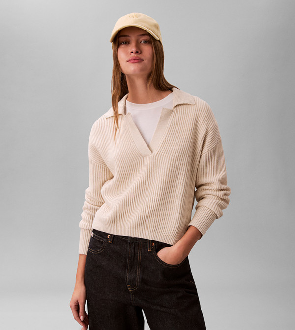 Calvin Klein  Caps & Hats - Beige Baseball Caps