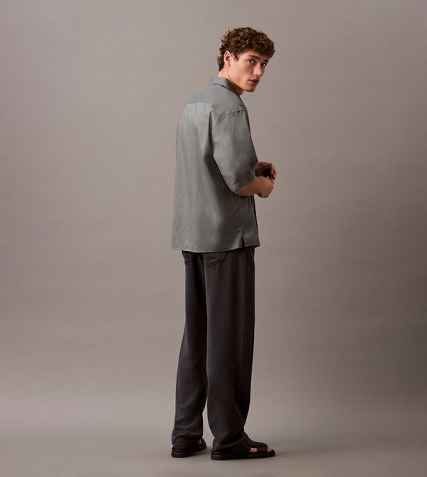كالفن كلاين جينز  ملابس - رمادي Straight Jeans