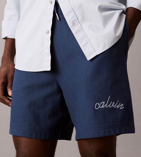 كالفين كلاين  شورتات - أزرق شورت كاجوال