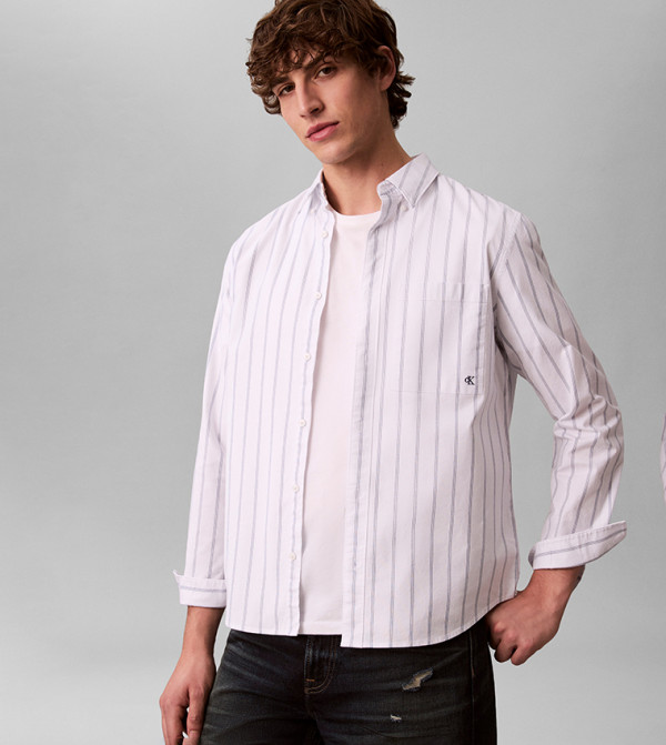 Calvin Klein Shirts - White Long Sleeves
