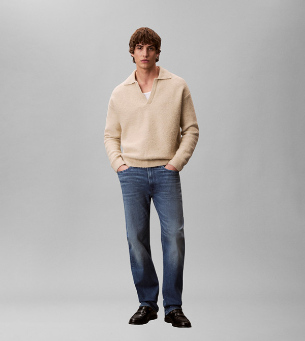 كالفين كلاين كالفين كلاين - أزرق جينز مستقيم