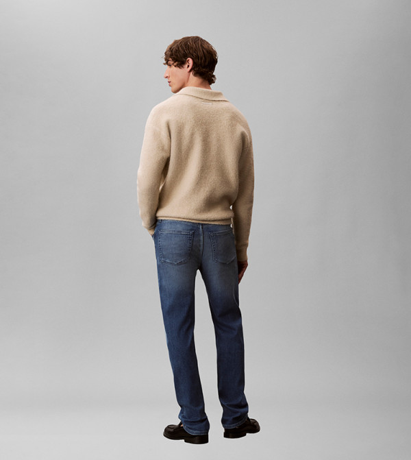 كالفين كلاين كالفين كلاين - أزرق جينز مستقيم