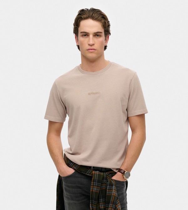 Superdry Superdry - Beige Casual T-Shirts