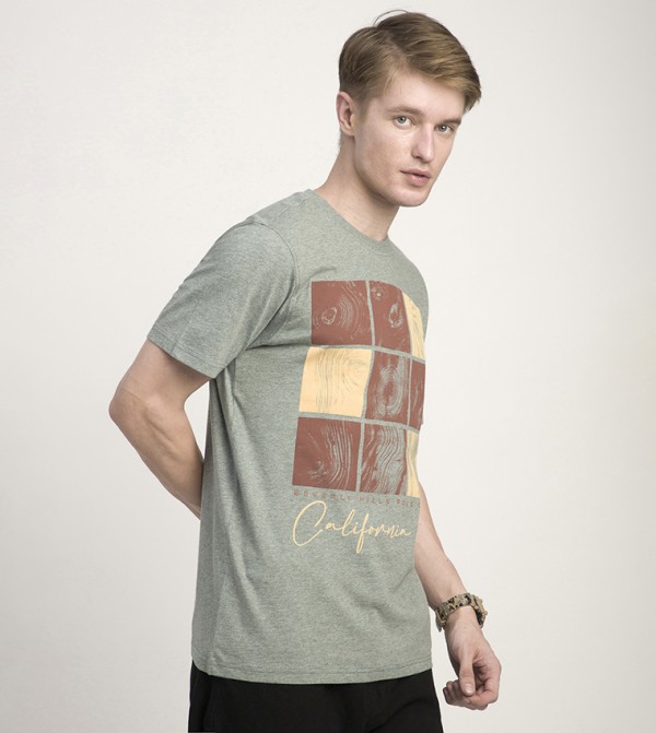 Beverly Hills Polo Club  Clothing - Green Round Neck T-Shirts