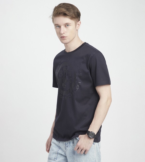 بيفرلي هيلز بولو كلوب  تيشرتات وبلايز - كحلي Round Neck T-Shirts