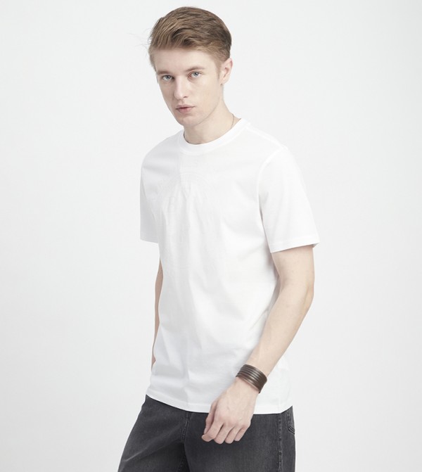 Beverly Hills Polo Club  T-Shirts - White Round Neck T-Shirts