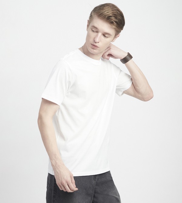 Beverly Hills Polo Club  T-Shirts - White Round Neck T-Shirts
