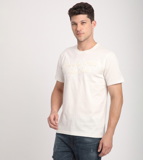 Beverly Hills Polo Club  T-Shirts - Beige Casual T-Shirts