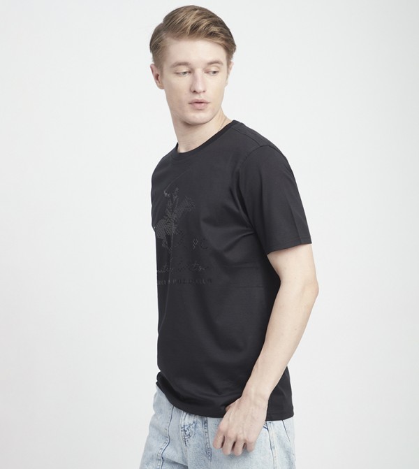 Beverly Hills Polo Club Beverly Hills Polo Club - Black Round Neck T-Shirts