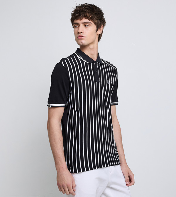 Ben Sherman  Clothing - Black Polo T-shirts