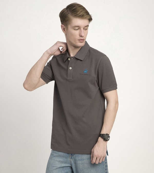 Beverly Hills Polo Club Beverly Hills Polo Club - Grey Polo T-shirts
