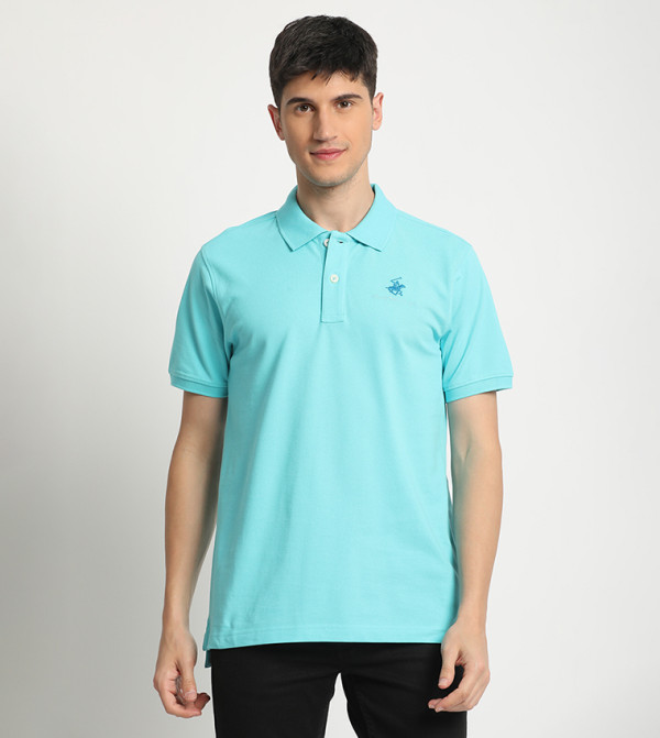 Beverly Hills Polo Club  Polo T-Shirts - Blue Polo T-shirts
