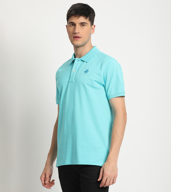 Beverly Hills Polo Club  Polo T-Shirts - Blue Polo T-shirts