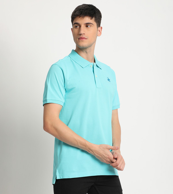 Beverly Hills Polo Club  Polo T-Shirts - Blue Polo T-shirts
