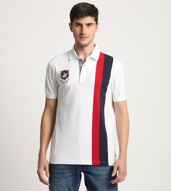 Beverly Hills Polo Club  T-Shirts - White Polo T-shirts