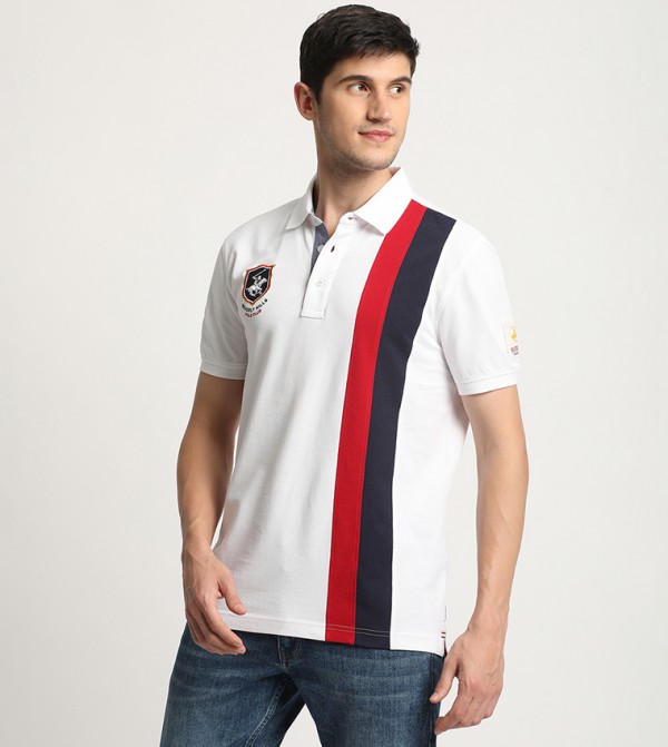 Beverly Hills Polo Club  T-Shirts - White Polo T-shirts